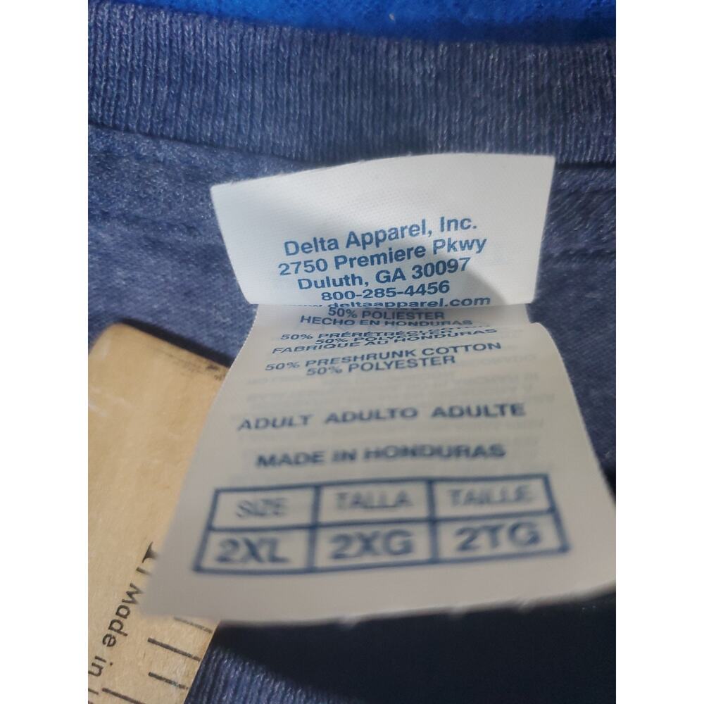 Vintage Team Jesus T-Shirt Mens 2XL Blue Graphic Tee Christian Religious - Picture 5 of 13